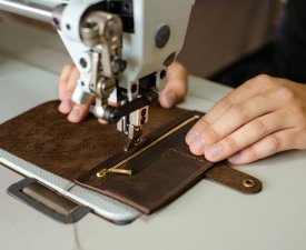 Workshop for leather products. Leather Product Master